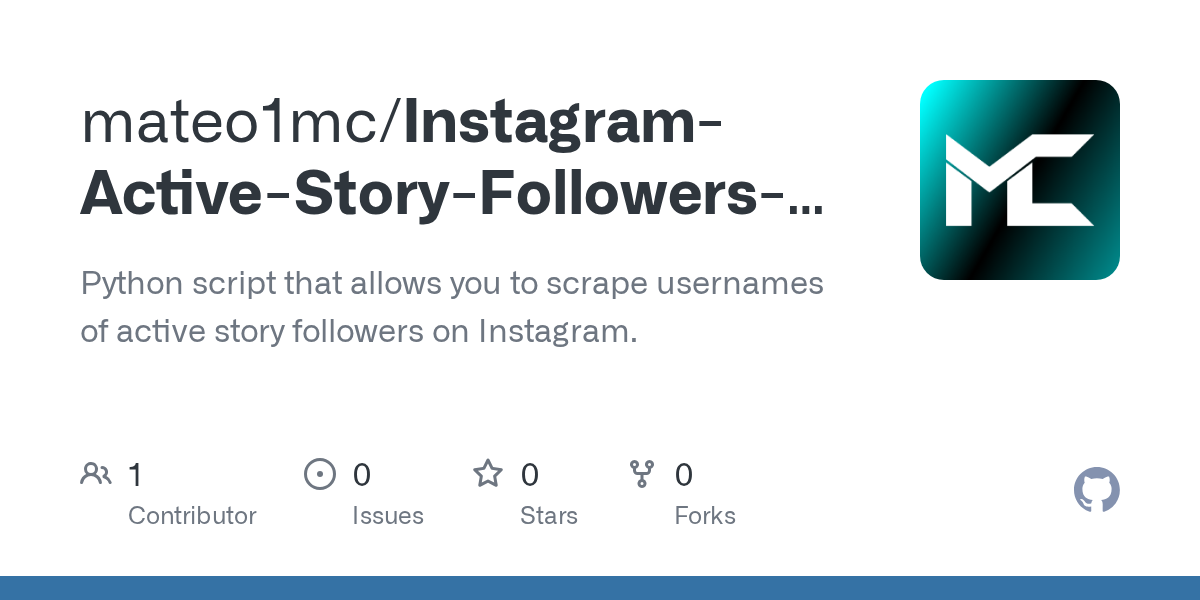 Instagram Active Story Followers Scraper